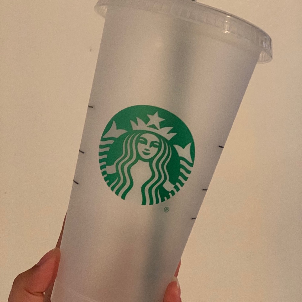 Plain Starbucks cold cup